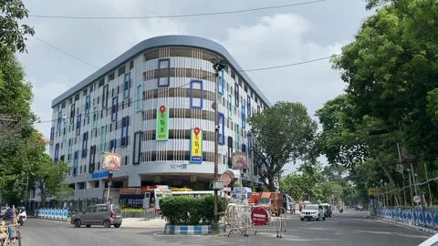 Newly built multi storey parking Somponno in Kolkata, India. Stock Footage 301176329