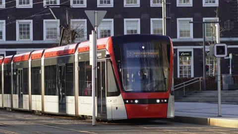 Newly built Train leaving for next station raw footage captured in 4K. 库存影片 234116834