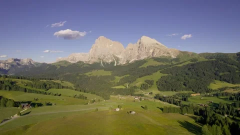 A newly married couple was walking through the Alps. Stock Footage 228689290