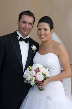 Newly Married Foto stock