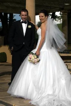 Newly Married Foto stock