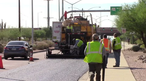 Newly Paved Street Stock Footage 56525982