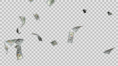 Newly released One hundred Dollar Bills Blown Off by the Wind (Alpha Channel) Stock Footage 67828715