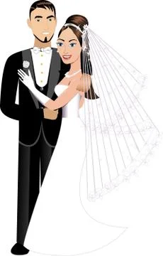 Newly Weds Stock Illustration