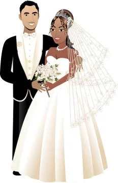 Newly Weds Stock Illustration