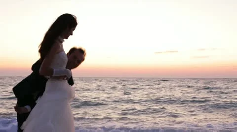 Newlyweds Have Fun Video stock 22276037