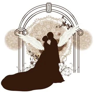 Newlyweds Ilustração Stock