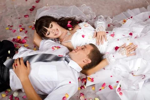 Newlyweds Stock Photos
