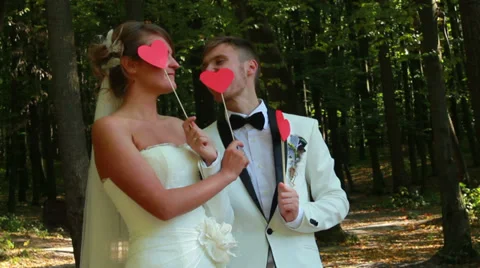 Newlyweds Playing 1 Stock Footage 33653798