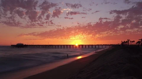 Newport Beach CA ocean timelapse Stock Footage 77579247