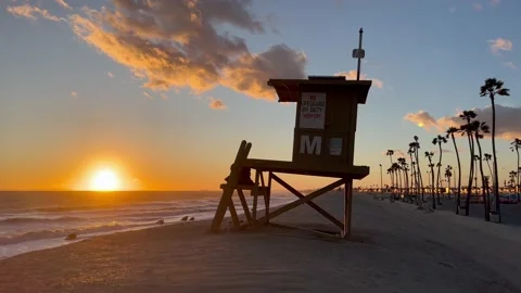 Newport Beach Sunset Stock Footage 234471407