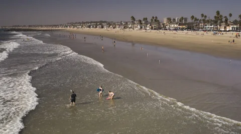 Newport Beach WS Video stock 31617892