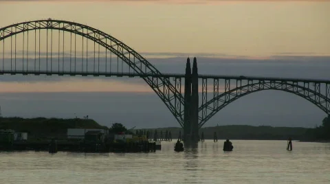 Newport Bridge Stock Footage 286829