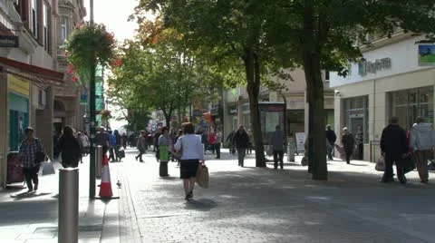 Newport City Centre 스톡 동영상 12234732