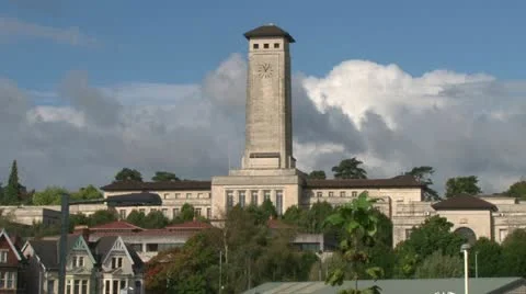 Newport Civic Centre Stock Footage 12234040