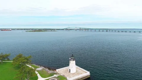 Newport Rhode Island Lighthouse Vídeos de archivo 335251297