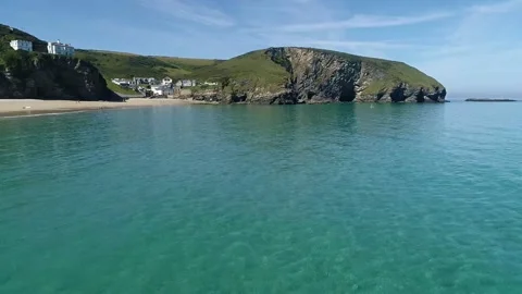 Newquay Beach - Cornwall - 3 Stock Footage 166496427
