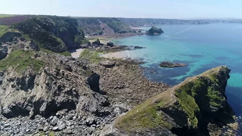 Newquay Coast - Cornwall - 1 Stock Footage 166496451