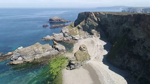 Newquay Coast - Cornwall - 5 Stock Footage 166496465
