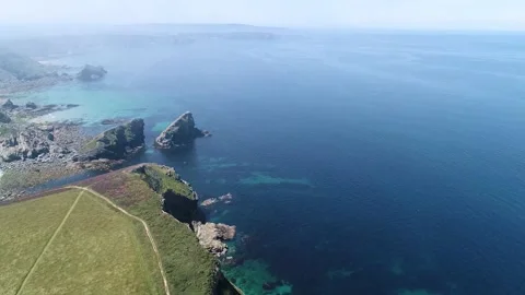 Newquay Coast - Cornwall - 6 Stock Footage 166496464