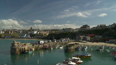 Newquay Harbour Timelapse Stock Footage 36118823