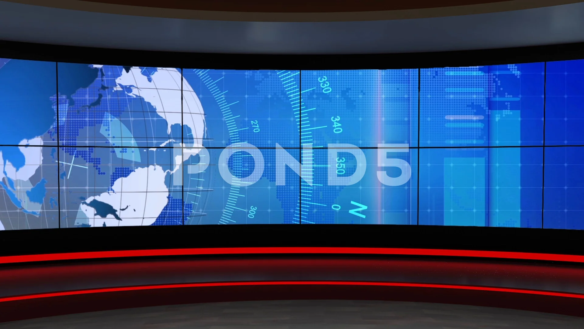News Station Set Background
