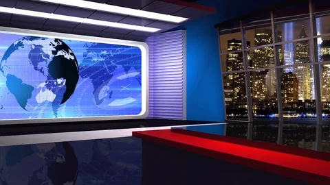 News 313 Virtual Green Screen Background... | Stock Video | Pond5