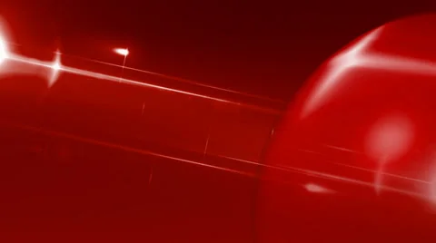 News Abstract Motion Red Background and Lens Flares Stock Footage
