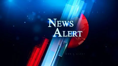 News Alert Virtual studio 스톡 일러스트