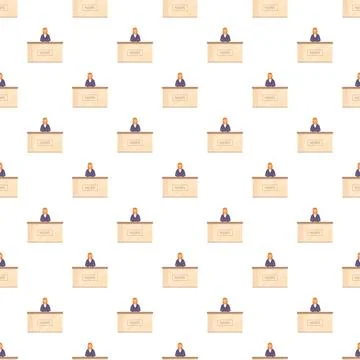 News anchor presenting broadcast pattern for mass media Ilustración de archivo