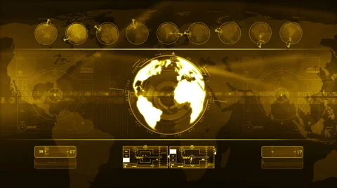 News and technology background LOOP yellow Stock Footage 46263234