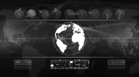 News and technology background LOOP colorless Stock Footage 46265012