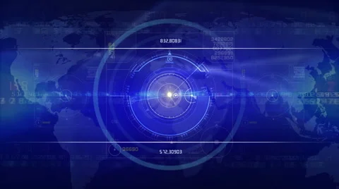 News and technology background LOOP blue Stock Footage 46517839