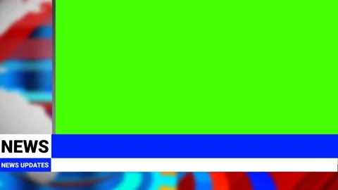 News background on green screen Stock Footage 225467375