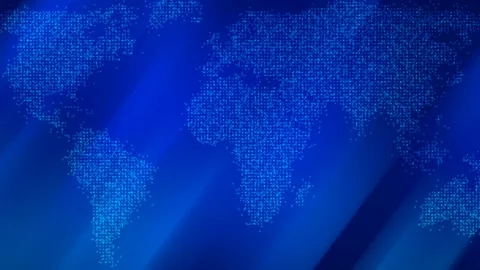 News Background with map Stock Footage 154453431