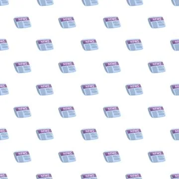 News banner pattern for media communication and journalism Illustrazione stock