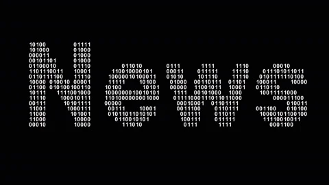 News. Binary code in the screen. Looping footage. Illustration. Stock Footage 124442965