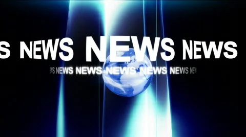 News break animation  Video stock 153323