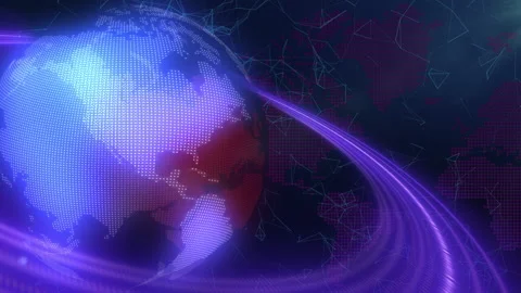 News Broadcast Background Stock Footage 131561110