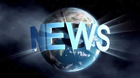 News - Broadcast Graphics Title Stock Footage 48489009