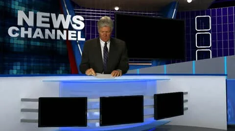 News Broadcaster 5 Video stock 10833340