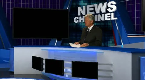 News Broadcaster 6 Video stock 10833325