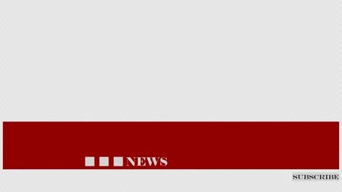 News channel lower third animation in 4K 60FPS Stock Footage 245360554