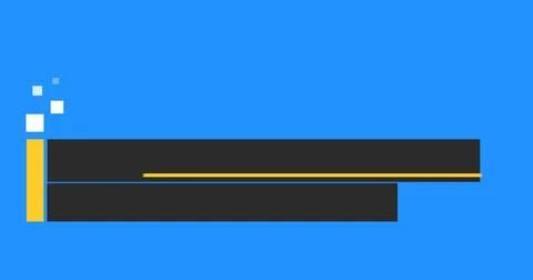 News channel title header intro lower third infographic animated asset. Emp.. Stock Illustration