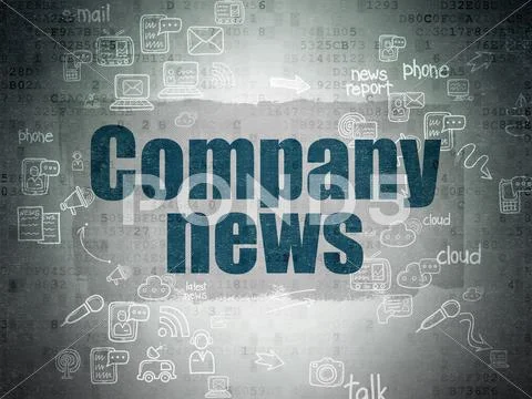 News Concept: Company News On Digital Paper Background