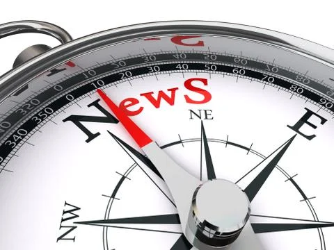 News concept compass Stock Illustration