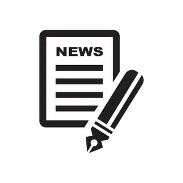 News file icon Stock Illustration