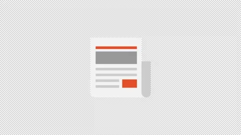 News Flat Icon Stock Footage 205060697