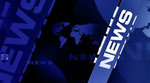News FullBLUEcolor background Stock Footage 7768428