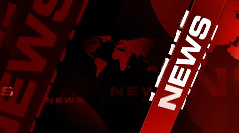 News FullREDcolor background V2 Stock Footage 7768434